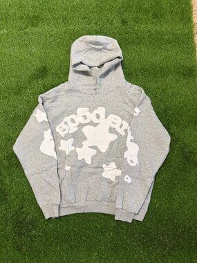 Sp5der Grey Web Hoodie – Streetwear Essential 🔥